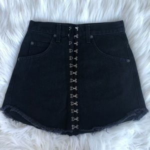 LF Skirts - LF Hook and Eye Black Skirt LF Skirts - LF Hook and Eye Black Skirt